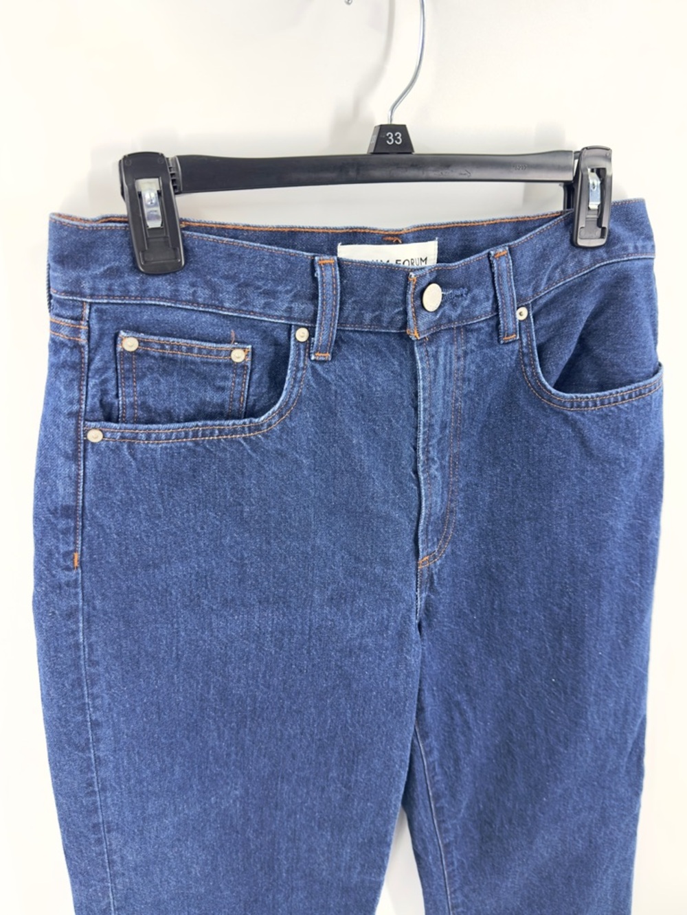 Denim Forum Farrah Hi-Rise Wide Leg Jeans Womens Size 29 High Rise Aritzia Blue - Picture 3 of 12